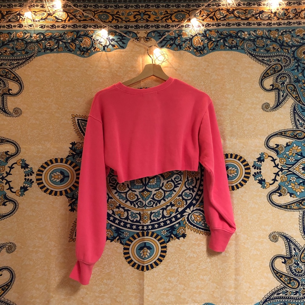 Cropped Hot Pink Sweater